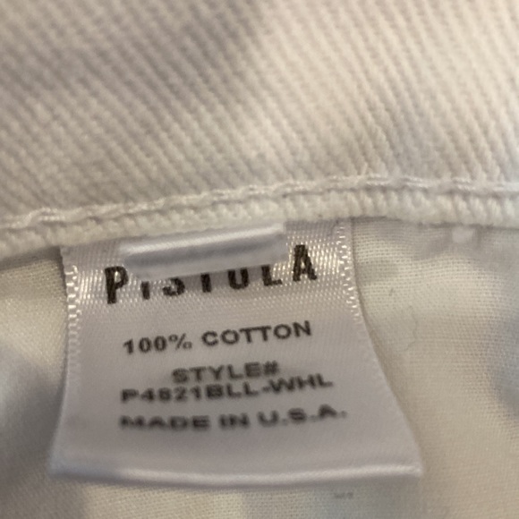 Pistola White Distressed Jean Shorts - Picture 6 of 6